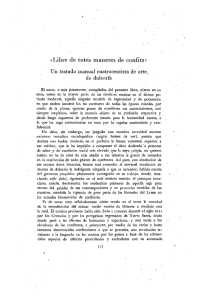 Libre de totes maneres de confits: Arte de Dulcer&iacute;a Medieval