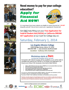 Want a Million dollars - Los Angeles Mission College