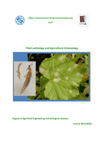 Plant pathology and Agricultural Entomology