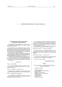 l. — DISPOSICIONES GENERALES