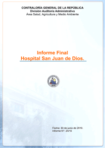 Informe Final Hospital San Juan de Dios.