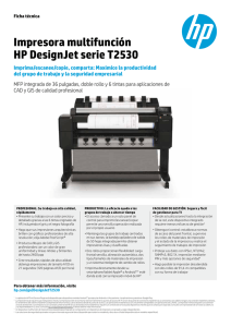 Impresora multifunción HP DesignJet serie T2530