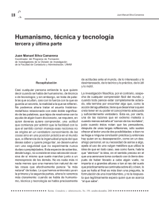 Humanismo, técnica y tecnología (tercera y última parte)