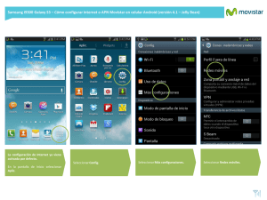 Samsung I9300 Galaxy S3 - Configurar Internet en celular Android