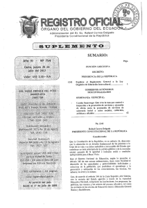 Reglamento General a la Ley Orgánica de Educación