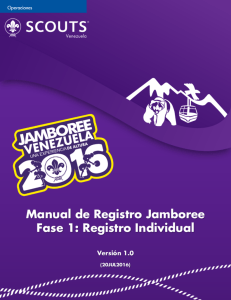 Manual de Registro - Jamboree Venezuela 2016