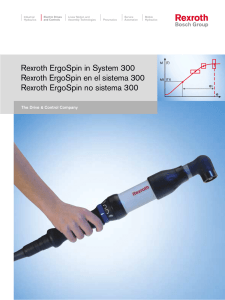 Rexroth ErgoSpin in System 300 Rexroth ErgoSpin en el sistema