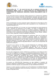 Resolución, de 24 de julio de 2015, de la Agencia Estatal de