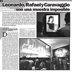 Leonardo, Rafael y Caravaggio - El