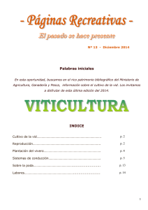 Viticultura - Ministerio de Agricultura