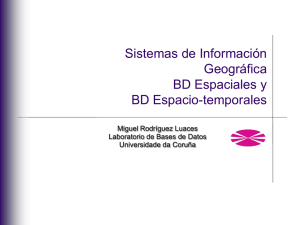 Sistemas de Información Geográfica BD Espaciales y BD Espacio