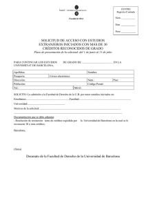 solicitud de admisión - Universitat de Barcelona