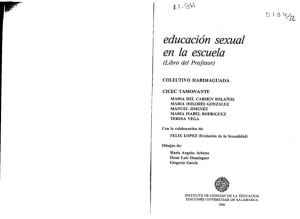 educación sexual en la escuela