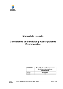 Manual de Usuario Comisiones de Servicios y Adscripciones