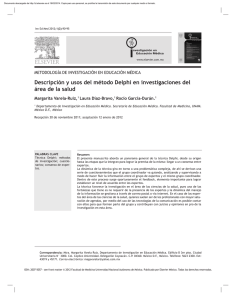 Descripción y usos del método Delphi en investigaciones del área