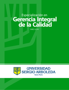Gerencia Integral de la Calidad - Universidad Sergio Arboleda Bogotá