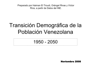 Estructura de la Población de Venezuela