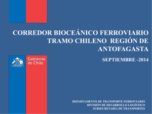 CORREDOR BIOCE&Aacute;NICO FERROVIARIO TRAMO CHILENO