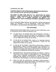 CONTRATO MARCO PARA OPERACIONES FINANCIERAS