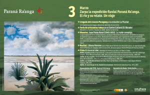 3 Marzo Zarpa la expedición fluvial Paraná Ra`anga. El río y su