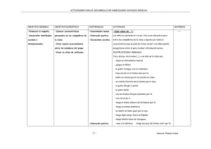 ACTIVIDADES PARA EL DESARROLLO DE