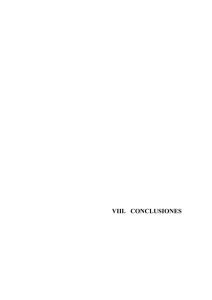 VIII. CONCLUSIONES
