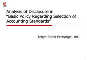 Analysis of Disclosure in “Basic Policy Regarding Selection of