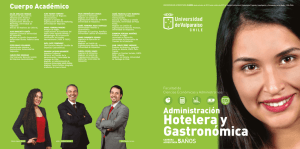 Hotelera y Gastronómica - Universidad de Valparaíso