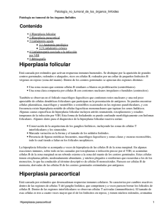 Hiperplasia folicular Hiperplasia paracortical