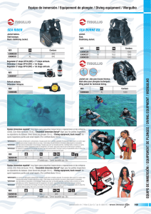 Equipo de inmersión / Equipement de plongée / Diving equipment