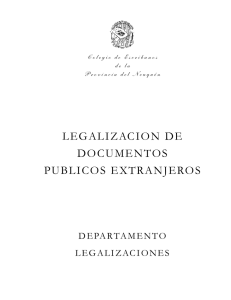 legalizacion de documentos publicos extranjeros