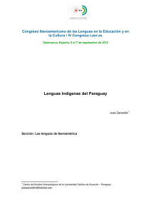 Lenguas Indígenas del Paraguay