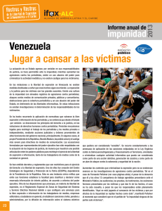 Informe Anual de Impunidad 2013. Venezuela: jugar a cansar a las