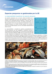 Especies pesqueras no gestionadas por la UE