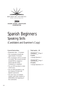 Spanish Beginners