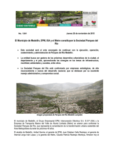 El Municipio de Medellín, EPM, ISA y el Metro constituyen la
