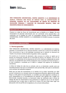 sen formación universitaria, centro adscrito a la universidad de