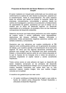 Propuesta de Desarrollo del Sector Maderero en la Región Ucayali