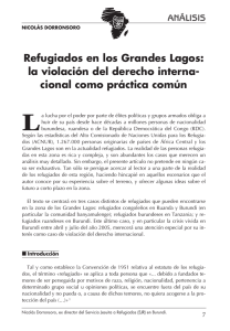 Refugiados en los Grandes Lagos: la violación del derecho interna