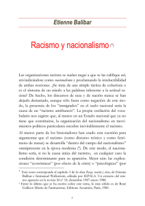 Racismo y nacionalismo