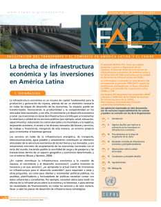 La brecha de infraestructura económica y las inversiones en