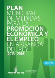 Plan municipal de medidas para la promoción económica y el