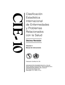IE-10 Clasificación Estadística Internacional de Enfermedades y