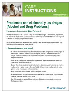 Alcohol and Drug Problems (Spanish)