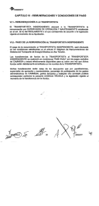 CAPITULO VI - REMUNERACIONES Y CONDICIONES DE PAGO