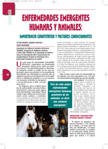 ENFERMEDADES EMERGENTES HUMANAS Y ANIMALES: