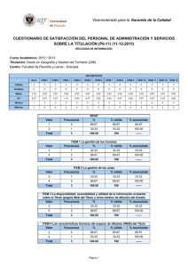 Satisfacción PAS 2012-2013