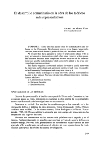 Desarrollo Comunitario: Te&oacute;ricos Latinoamericanos