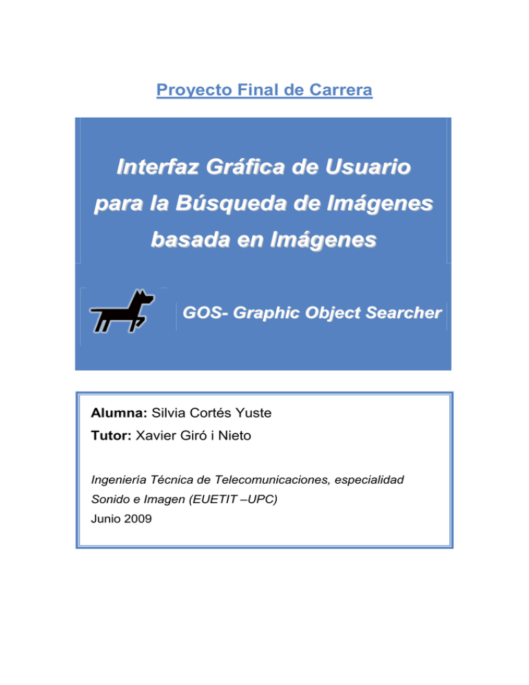 Interfaz Gráfica de Usuario para la Búsqueda de Imágenes basada