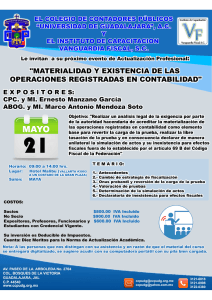 materialidad y exsistencia de las operaciones registradas en